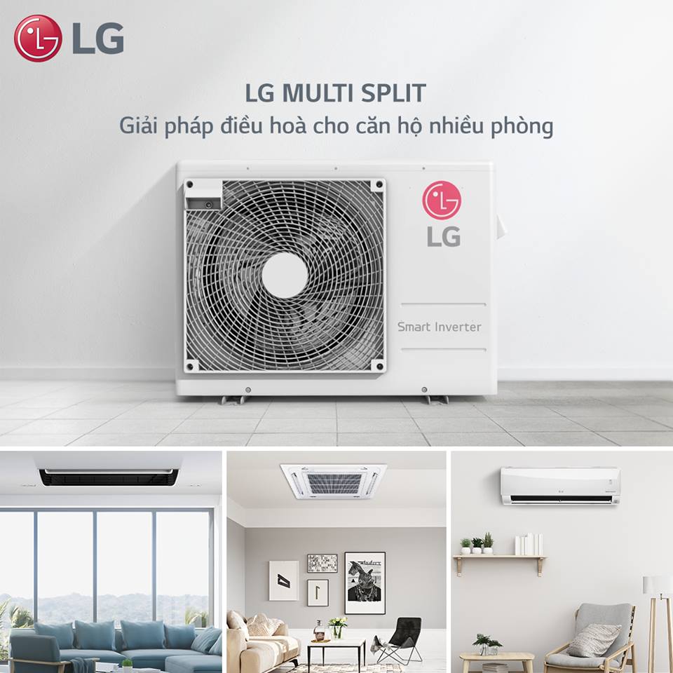 Giá điều hòa multi LG - Điều Hòa Rẻ Nhất - Tổng kho điều hòa Casper, Panasonic, LG, Funiki... ✓ Tiết kiệm không gian ✓