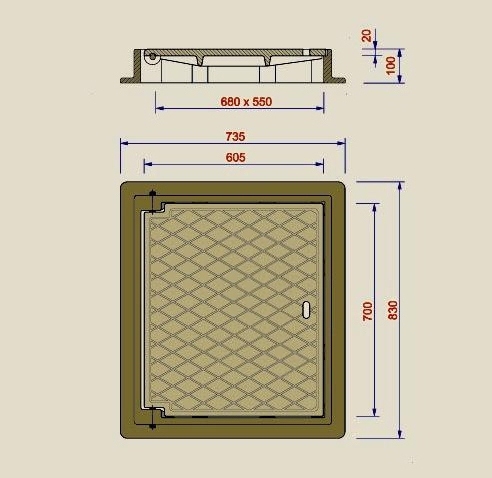 Bán nắp hố ga chữ nhật, ban nap ho ga, nắp chắn rác bằng gang