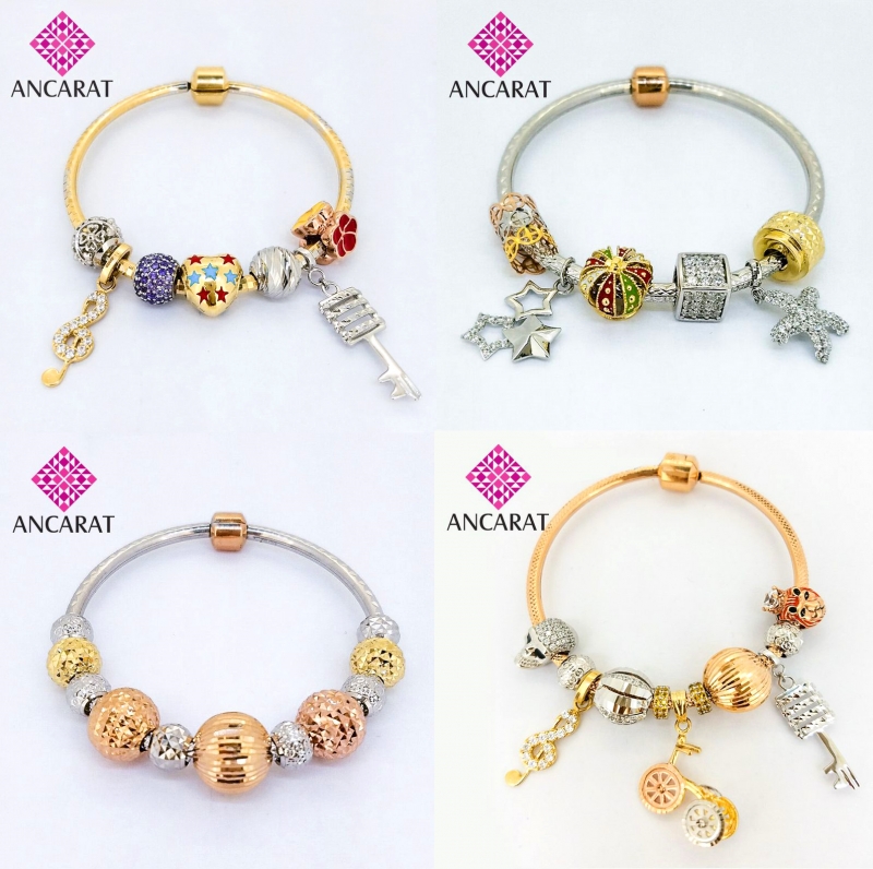 Vòng tay Pandora của Ancarat làm từ vàng 18K