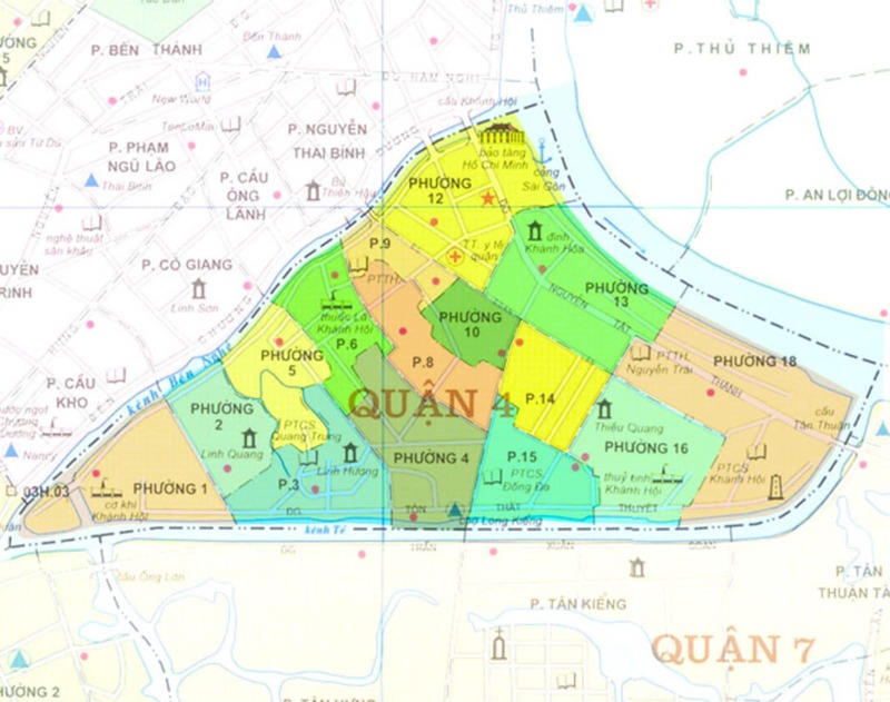 Bản đồ Quận 4