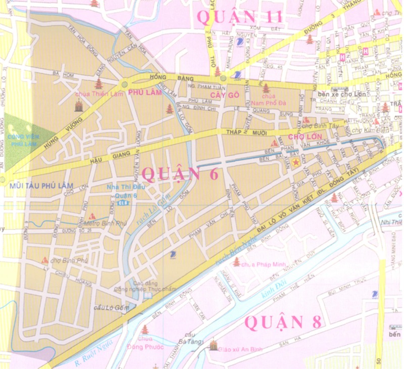 Bản đồ Quận 6