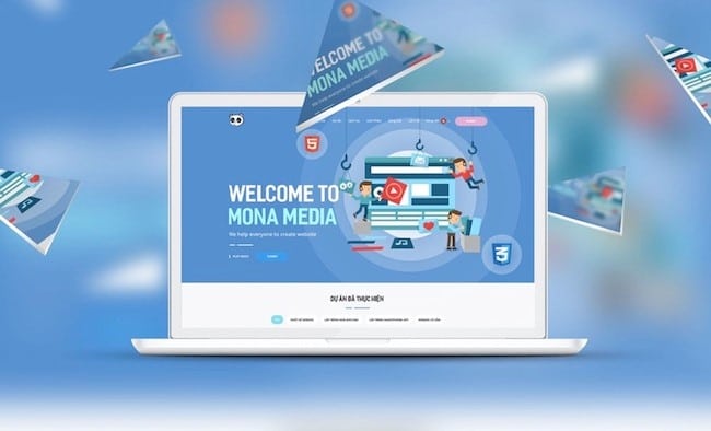 thiết kế web mona