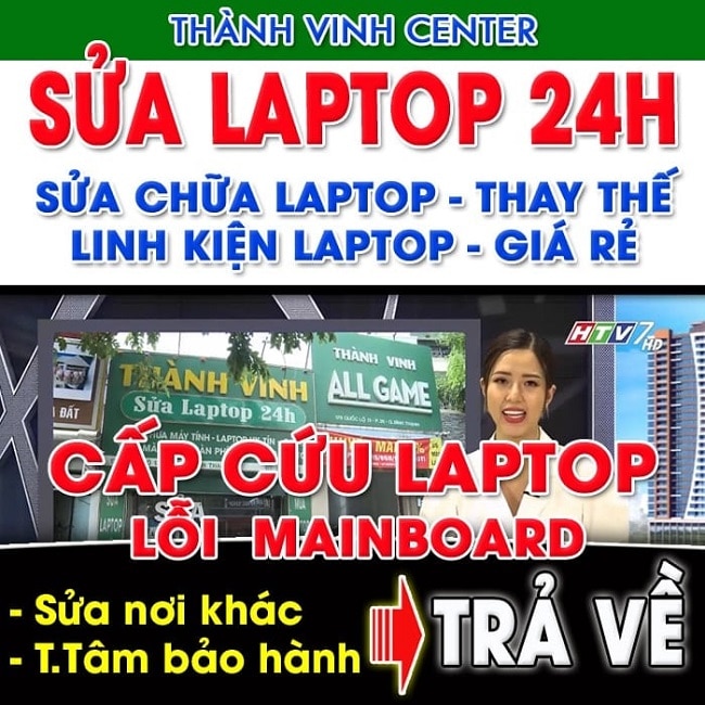 Sửa chữa laptop Thành vinh center