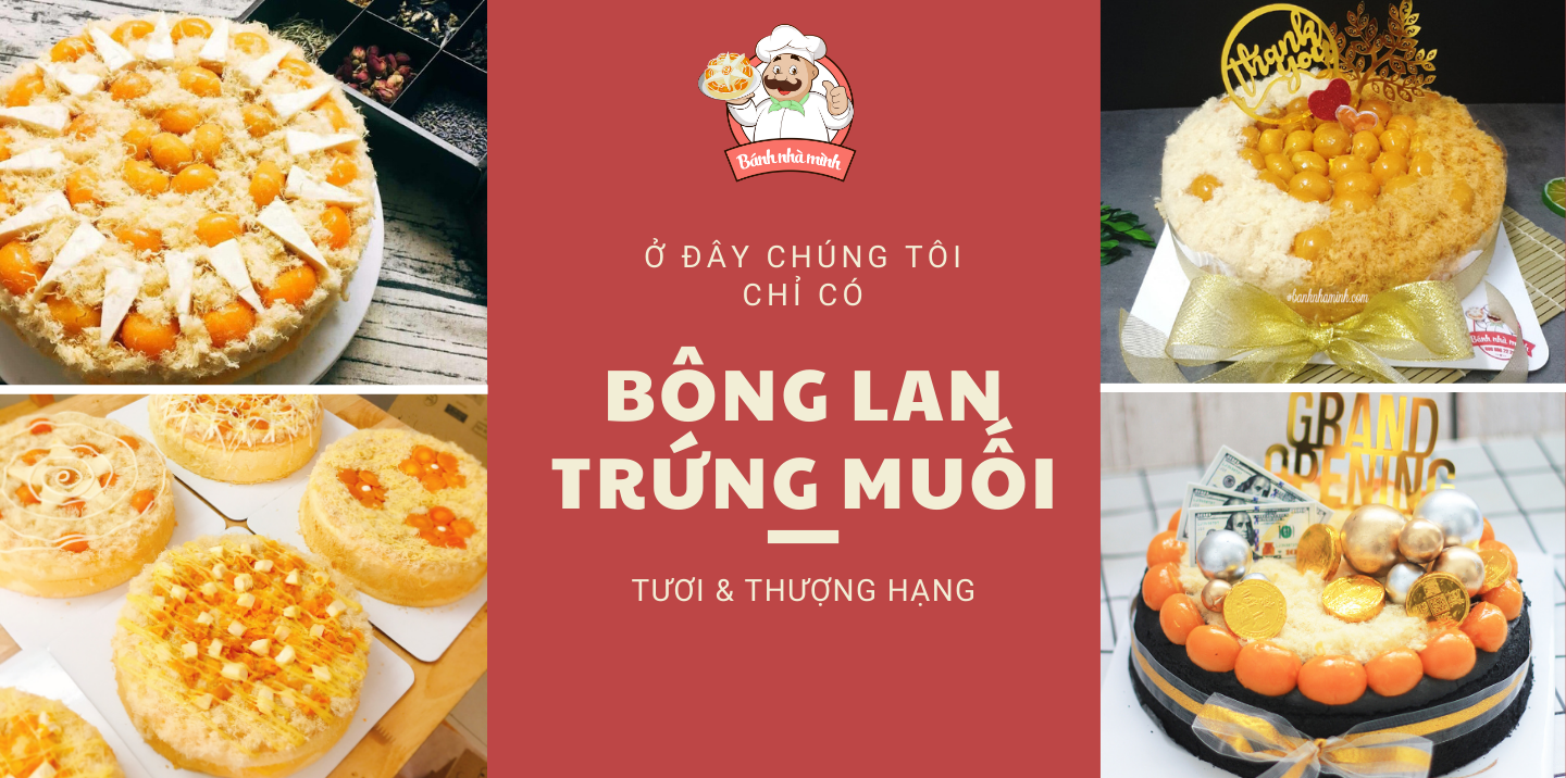 Bánh nhà mình chuyên sản xuất bánh bông lan trứng muối ngon và tươi