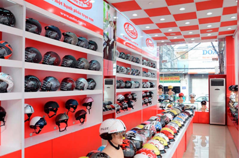 Cửa hàng bán mũ bảo hiểm Andes