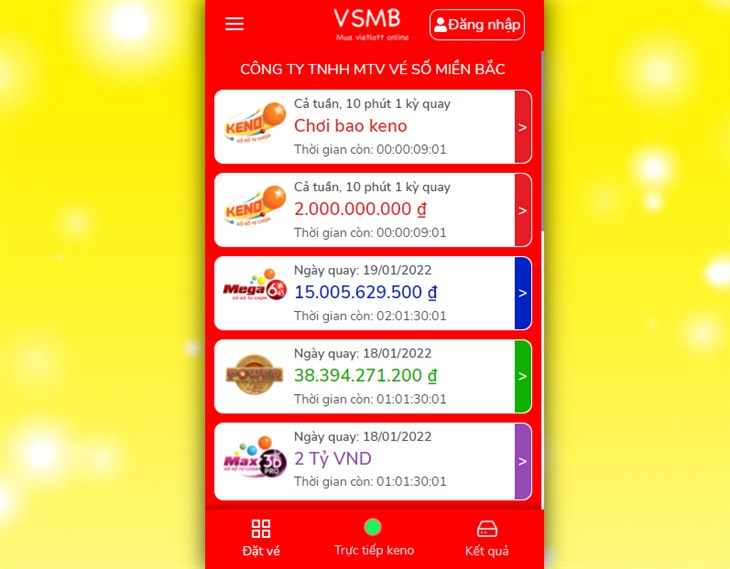 Nền tảng VSMB - Đặt mua vé số Vietlott online tiện lợi